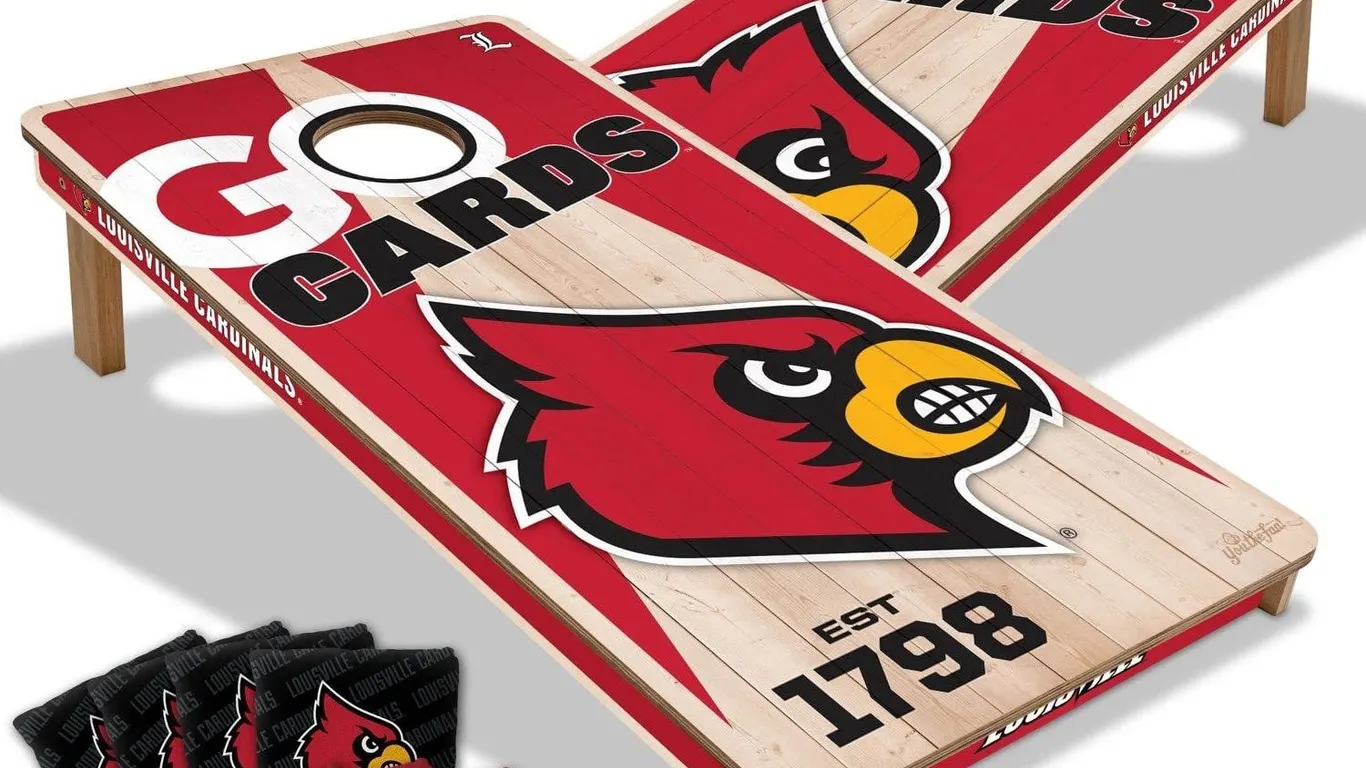 YouTheFan Louisville Cardinals 2x4 Cornhole Set