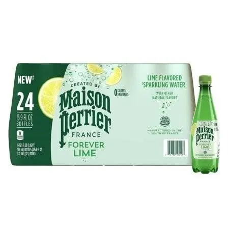 Maison Perrier Lime Sparkling Water 16.9oz 24pk