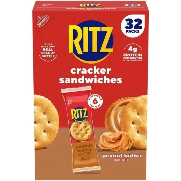 Ritz Peanut Butter Cracker Sandwiches 32pk