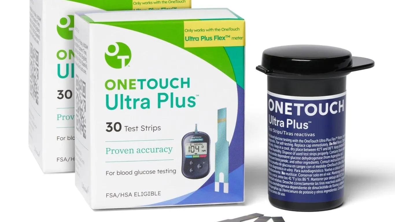 OneTouch Ultra Plus Test Strips 30ct 2pk