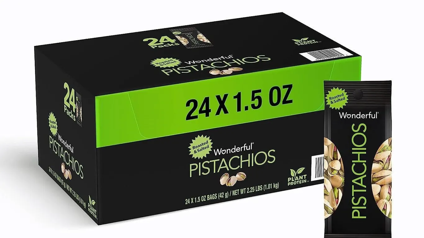 Wonderful Pistachios Roasted Salted 1.5oz 24pk