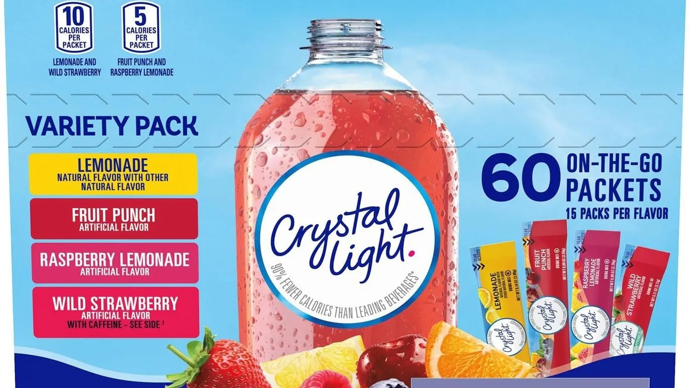 Crystal Light Variety Pack Drink Mix 60ct