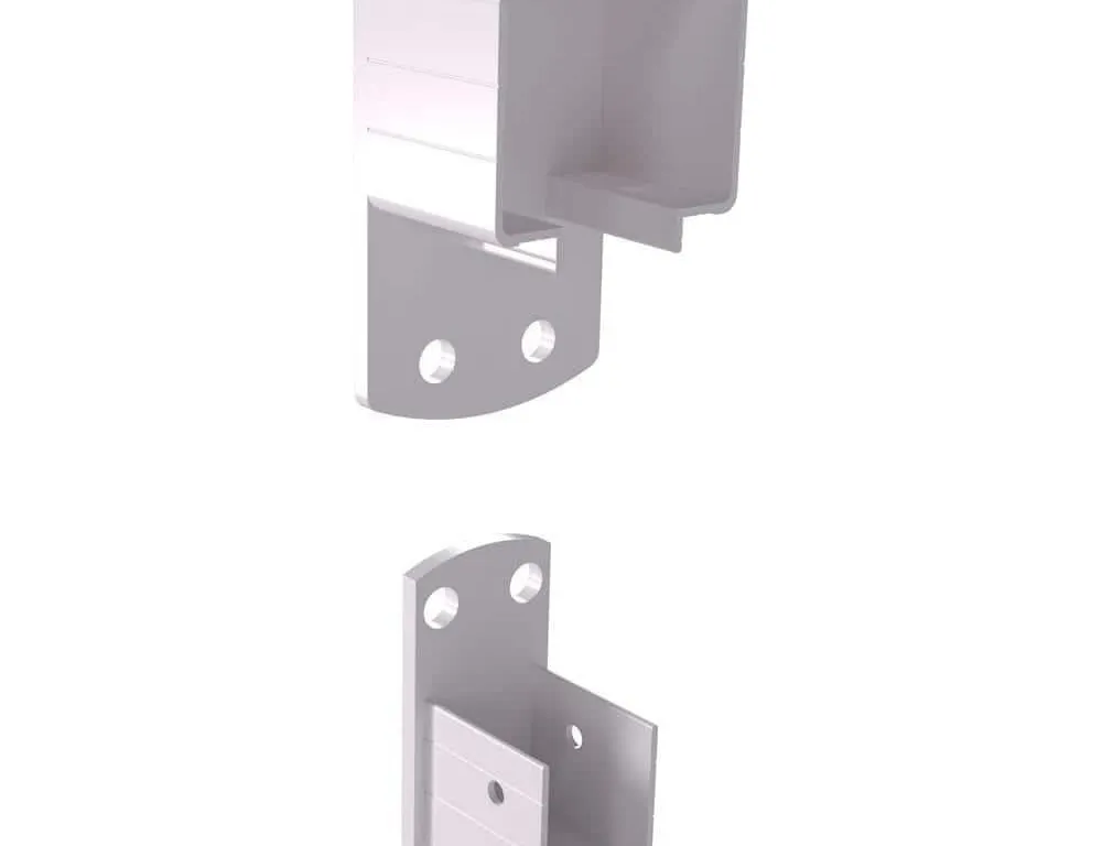 Peak 36920 Aluminum Railing Wall Mount Bracket Kit