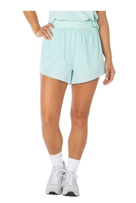 Spalding Womens Active Shorts Light Green Size XS