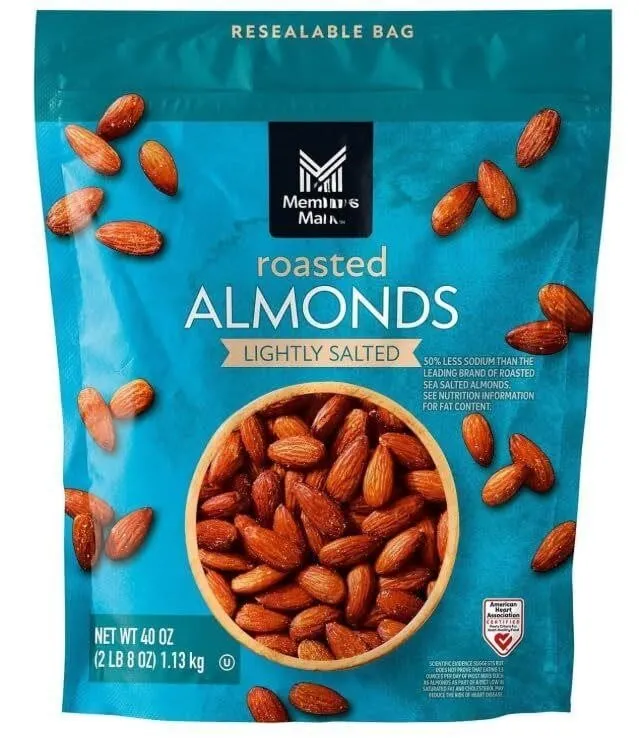 Lightly Salted Roasted Almonds 40 Ounce