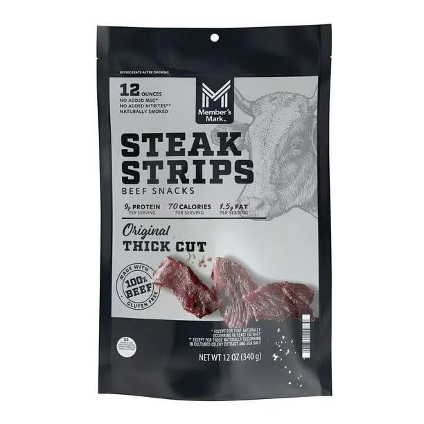 Original Thick Cut Beef Steak Strips 12 Oz