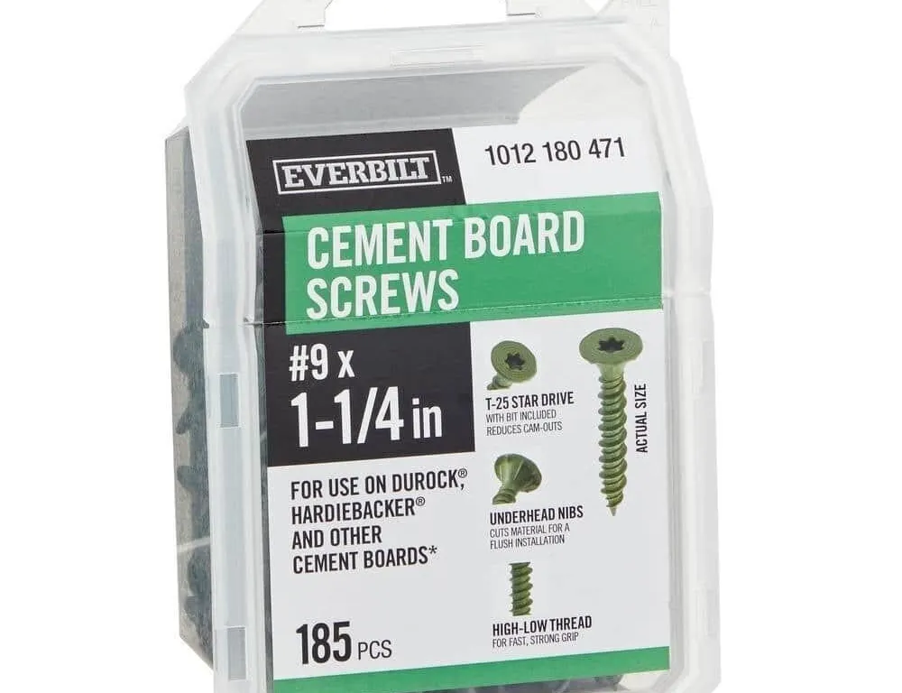 Everbilt 9 1-14 in. Cement Board Screws 140ct