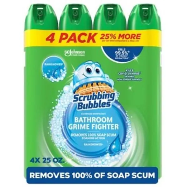 Scrubbing Bubbles Grime Fighter 25oz 4pk