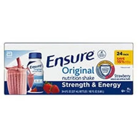 Abbott Ensure Original Strawberry Shake 8oz 24pk