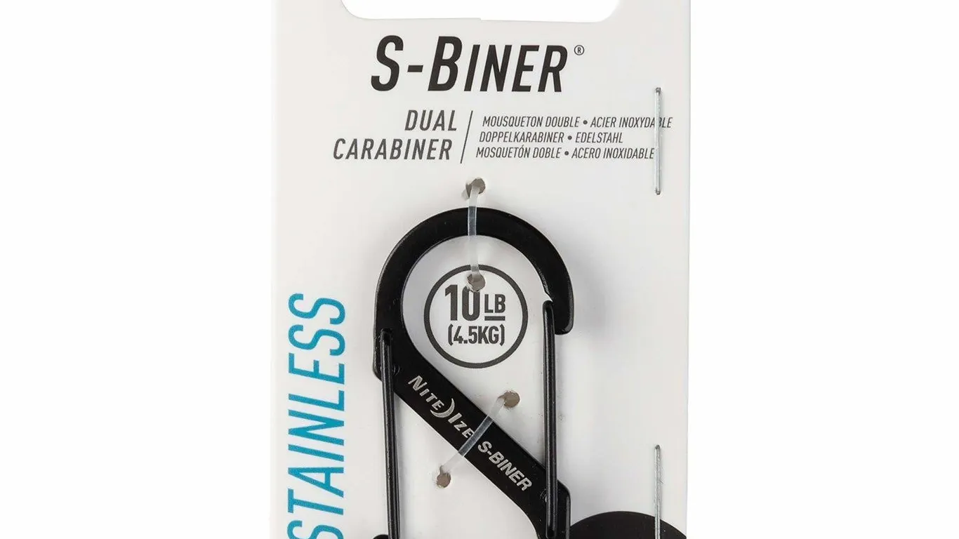 Nite Ize S-Biner Dual Carabiner Size 2 Black