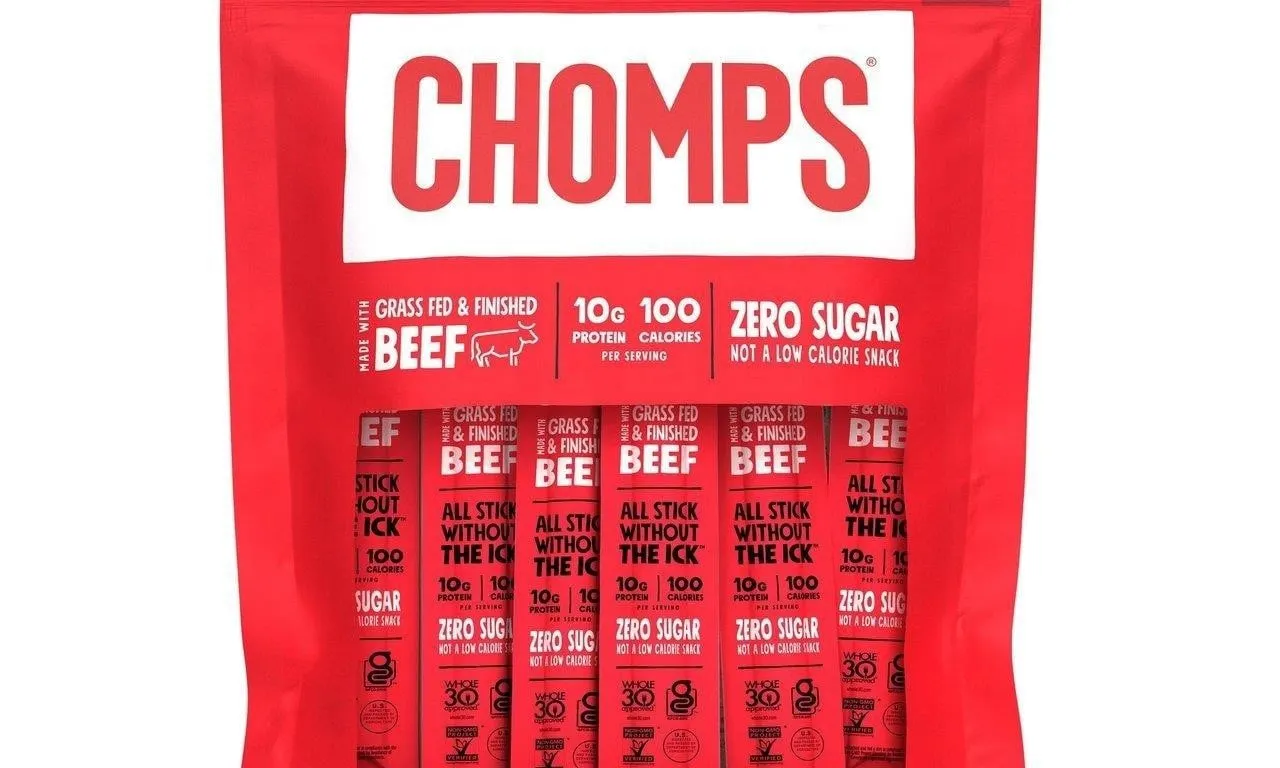 Chomps Original Grass Fed Beef Sticks 12pk