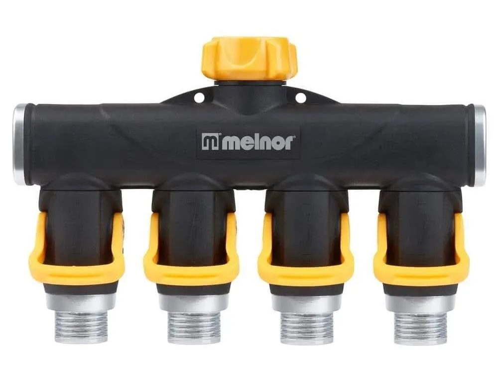 Melnor 357HD 4-Way Lever Flow-Thru Valve