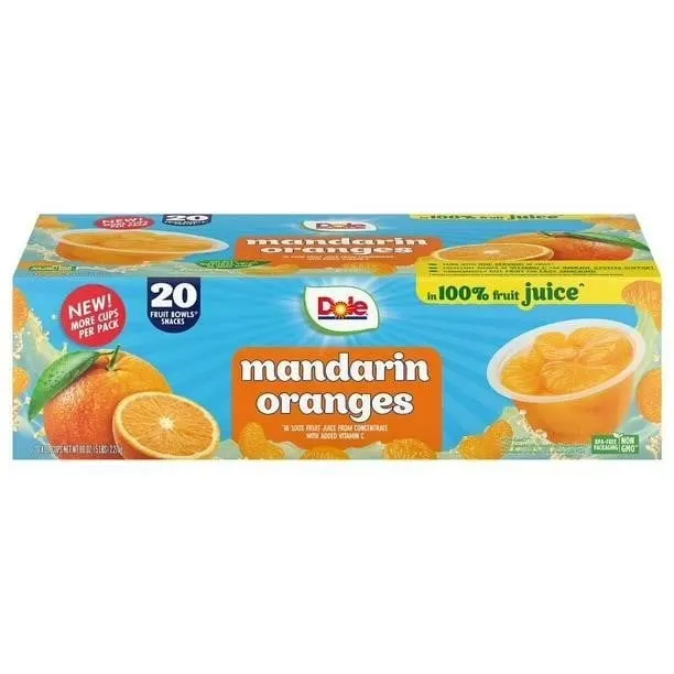 Dole Mandarin Oranges in Juice 4oz 20pk