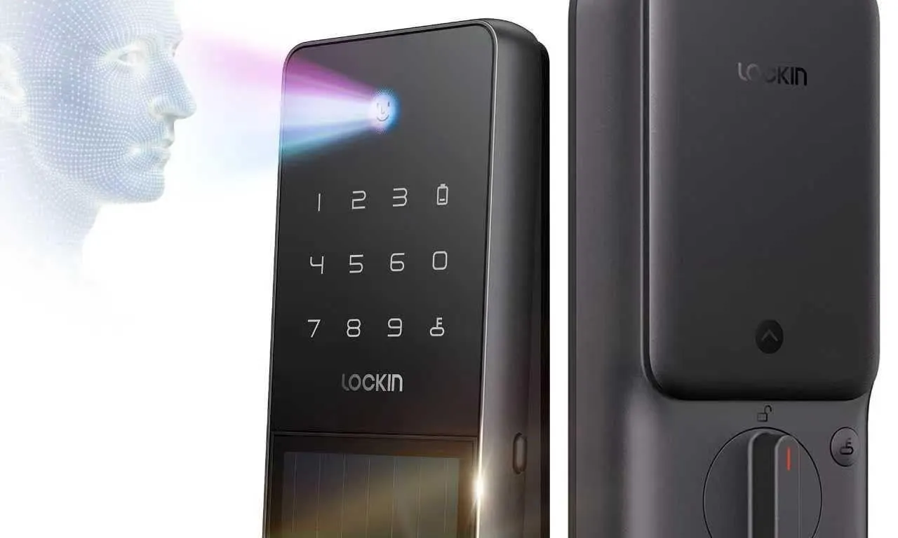 Lockin Veno Solar Face Smart Deadbolt Lock
