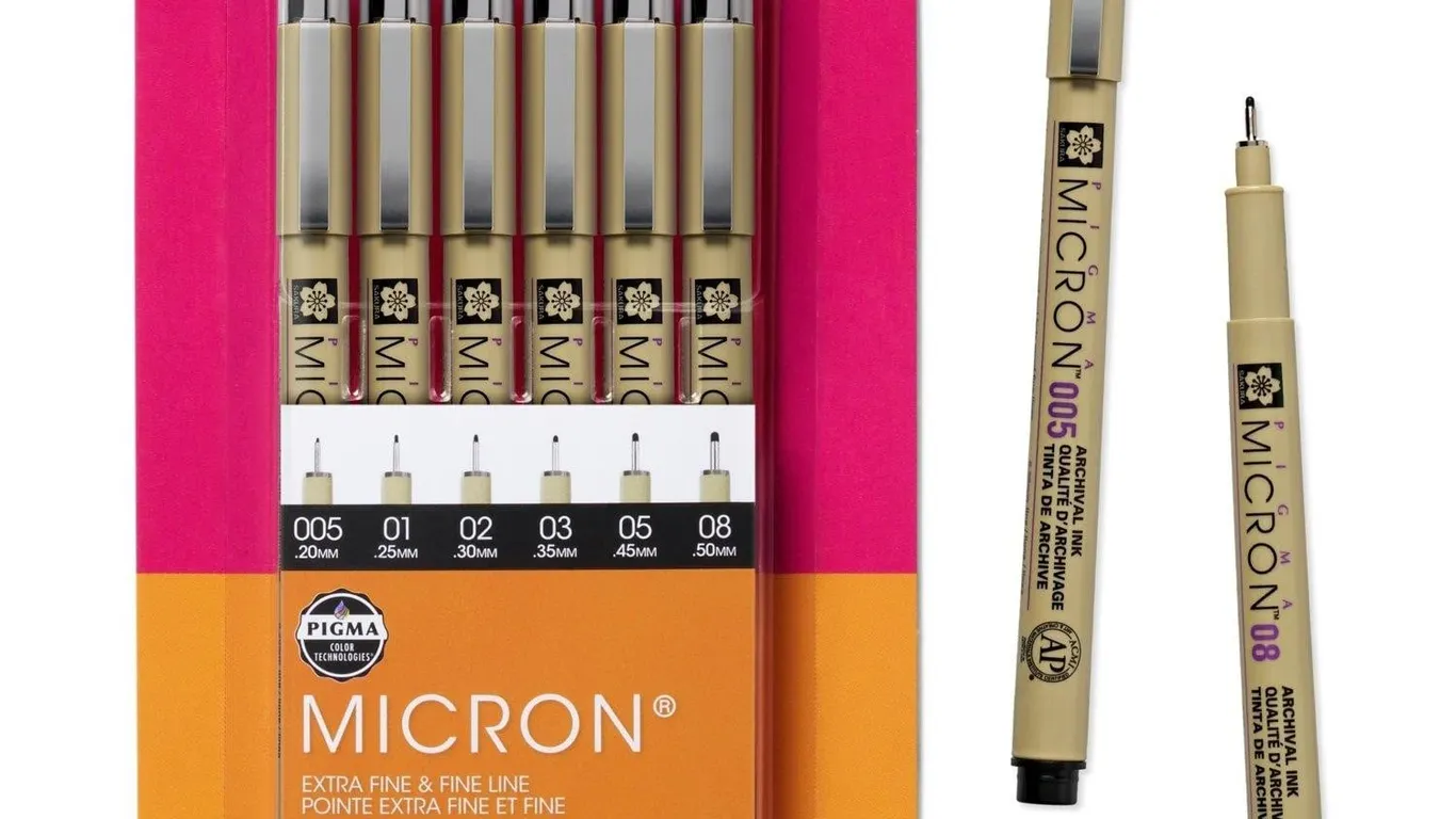 Sakura Pigma Micron Fineliner Pens 6pk