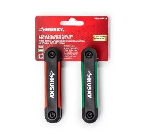 Husky 17-Piece Mini Folding Hex Key Set