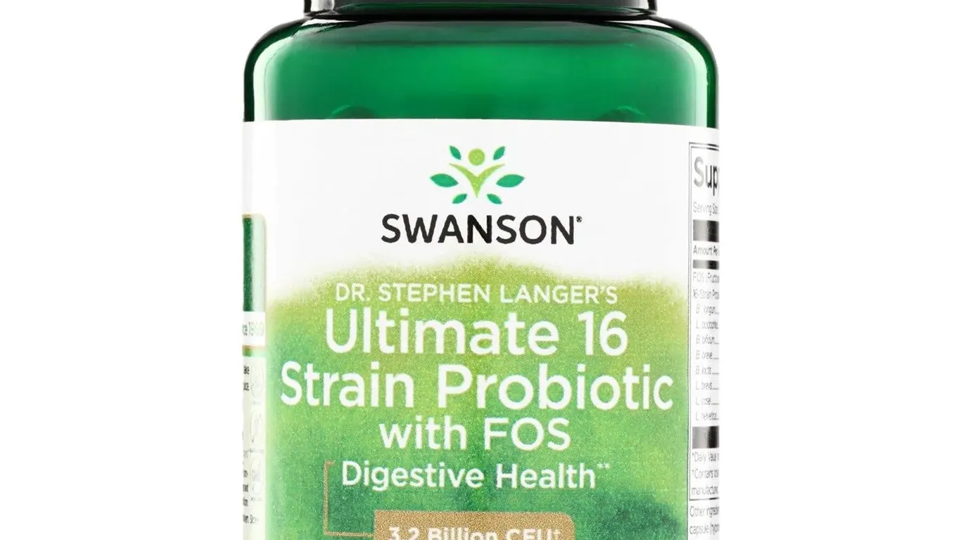 Swanson 16-Strain Probiotic Prebiotic 60ct