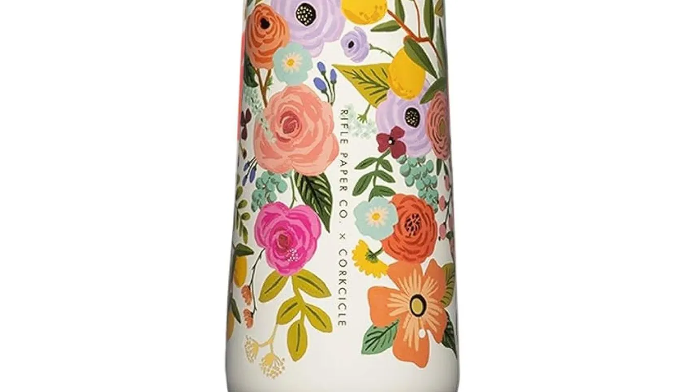 Corkcicle Stemless Flute 7 oz Garden Party Cream