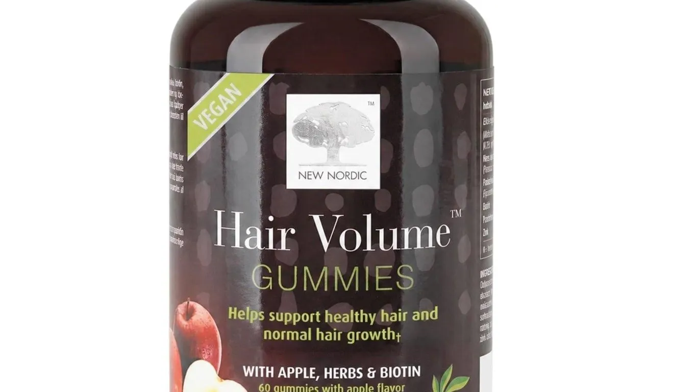 New Nordic Hair Volume Gummies 2500mcg Biotin 60ct