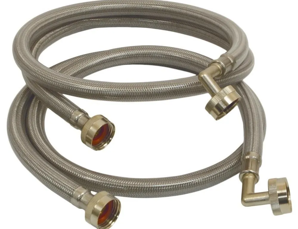 Everbilt 4ft Stainless Steel Washing Machine 2pk