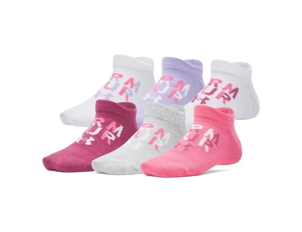 Under Armour Essential No Show Socks Pink Size M