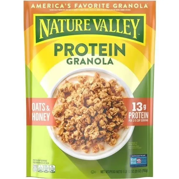 Nature Valley Protein Granola Oats Honey 28 oz