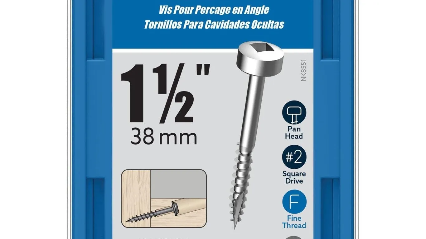 Kreg SPS-F150-500 Fine Thread Pocket Screws 1.5in