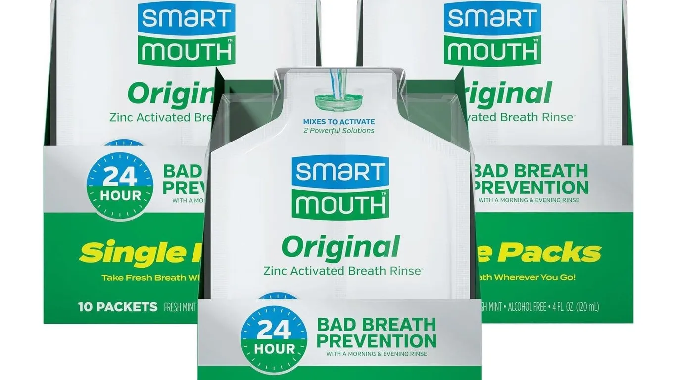 SmartMouth Zinc Activated Mouthwash 4 Fl Oz 3pk