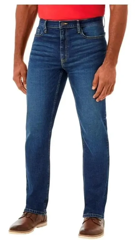 Straight Fit Premium Stretch Denim Jeans 32x34
