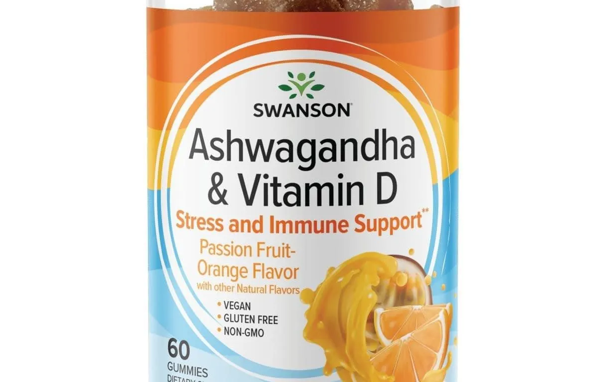 Swanson Ashwagandha Vitamin D Gummies 60ct