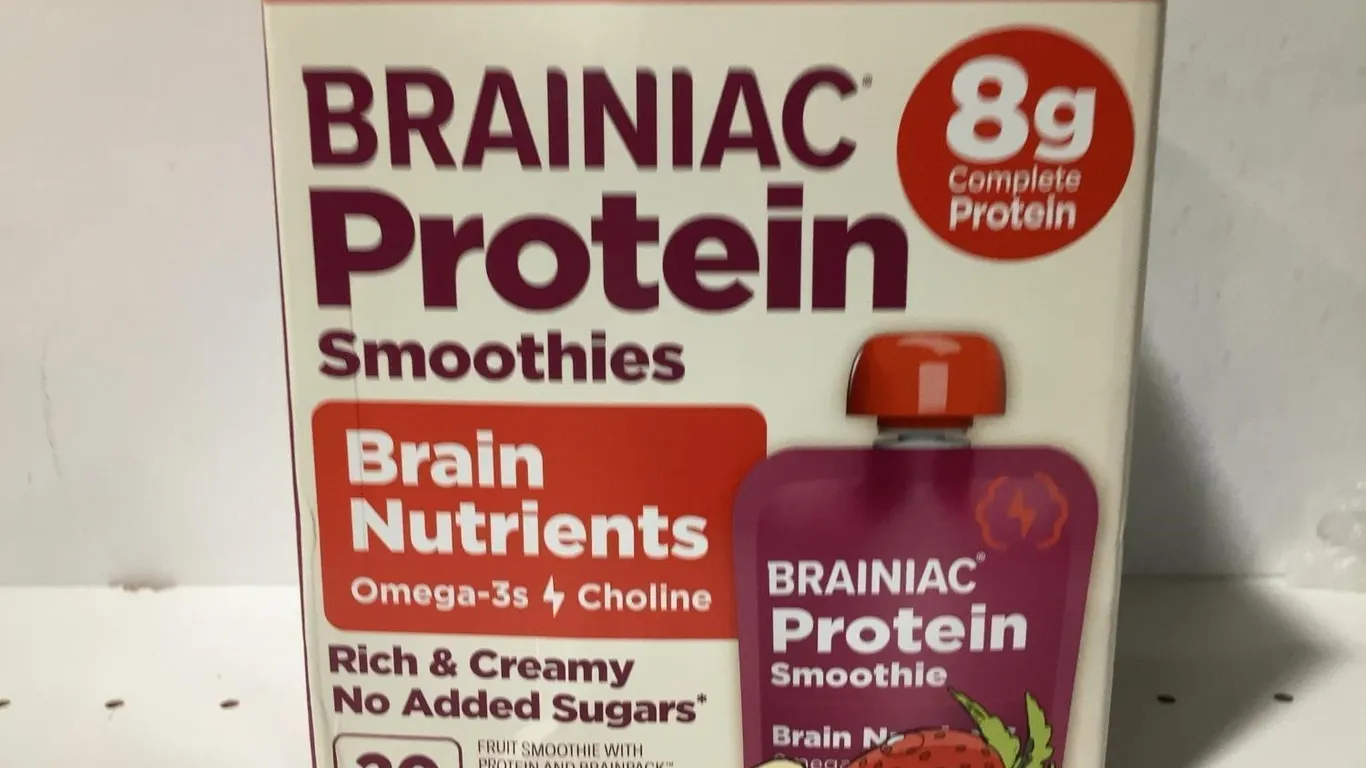 Brainiac Strawberry Banana Protein Smoothies 20ct