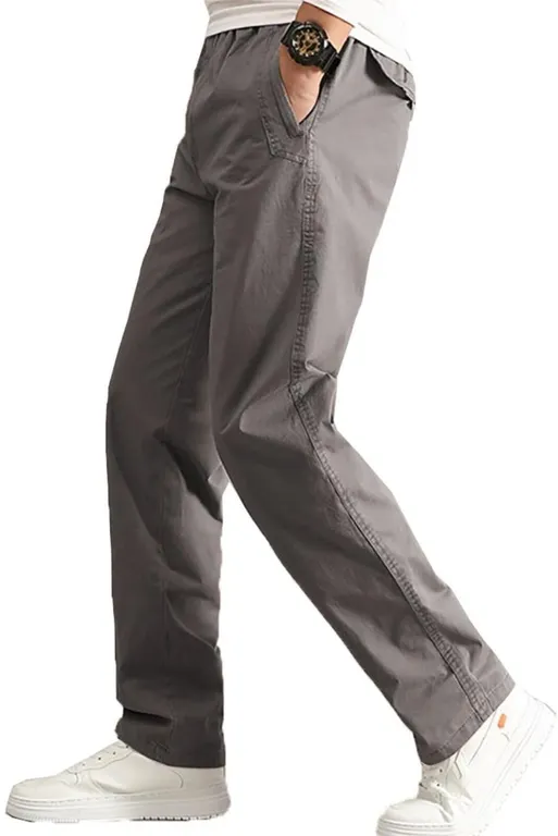 AIFARLD Mens Cargo Jogger Pants Coffee Gray XXL