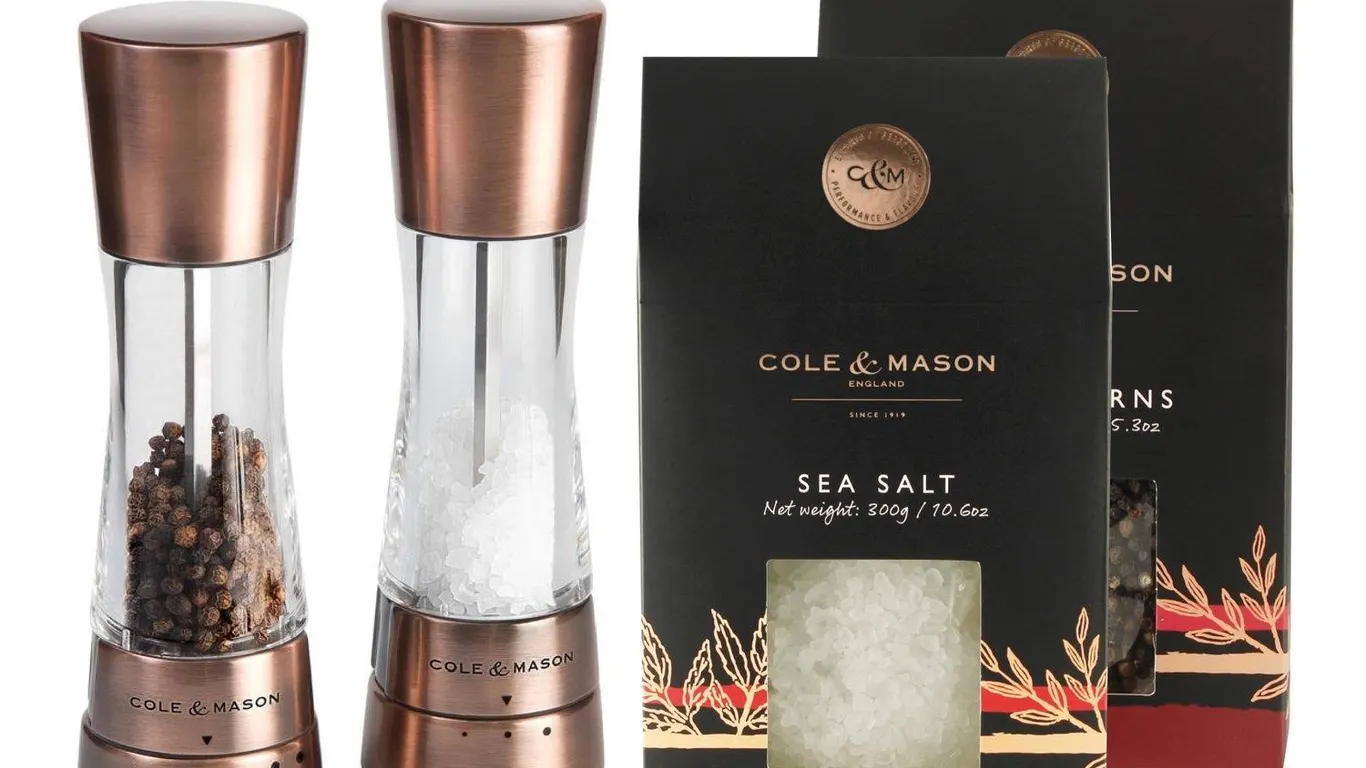 Cole Mason Derwent Salt Pepper Mill Set 7.5
