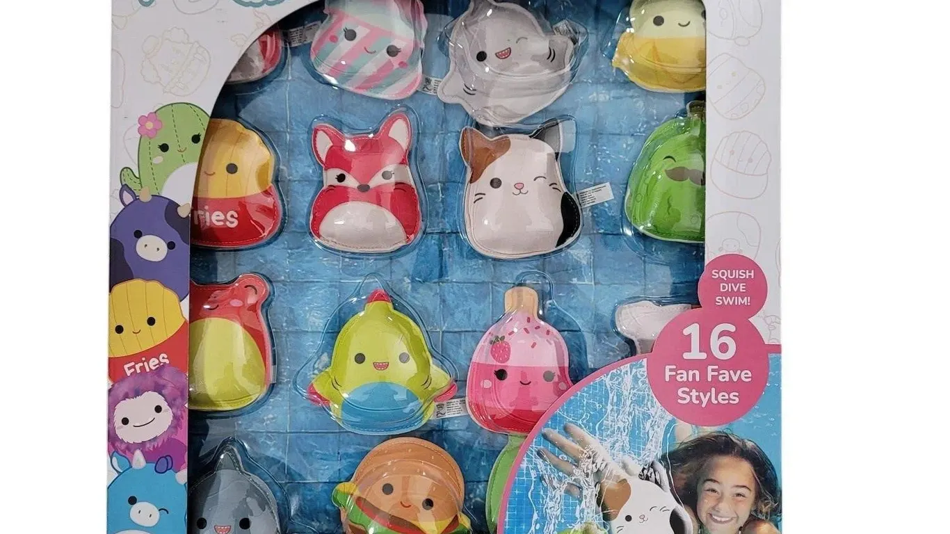 Squishmallows Water Dive Toy Set 16ct