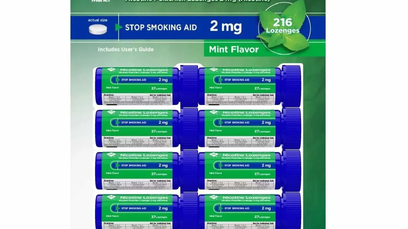 Nicotine Polacrilex Lozenges 2mg 27ct 8pk