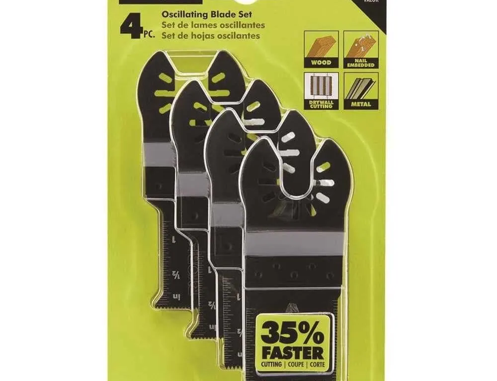 Ryobi 4-Piece Oscillating Tool Blade Set