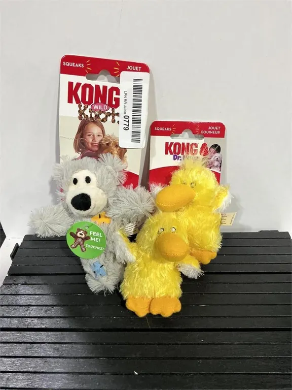 Kong Wild Knots Bear And Dr. Noyz Duck Dog Toys