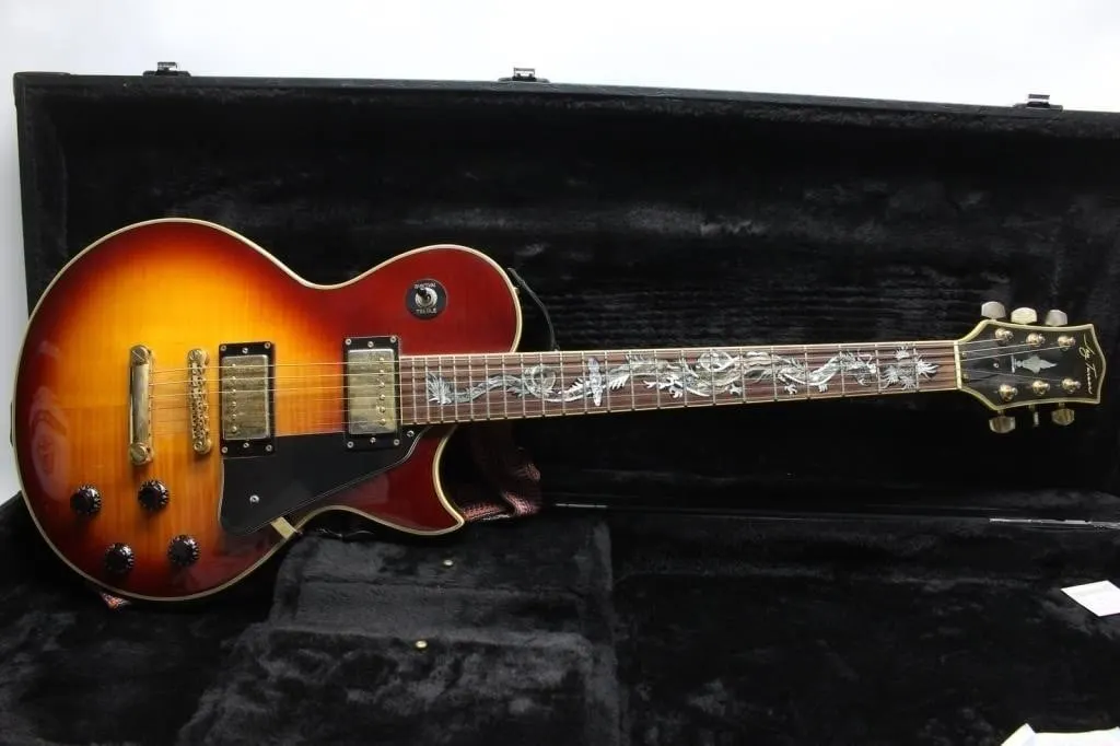 Jay Turser Electric Guitar with Dragon Inlay &