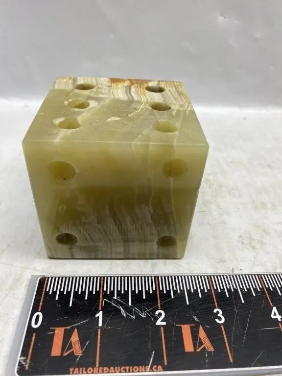 Onyx/Marble Stone Dice Sculpture