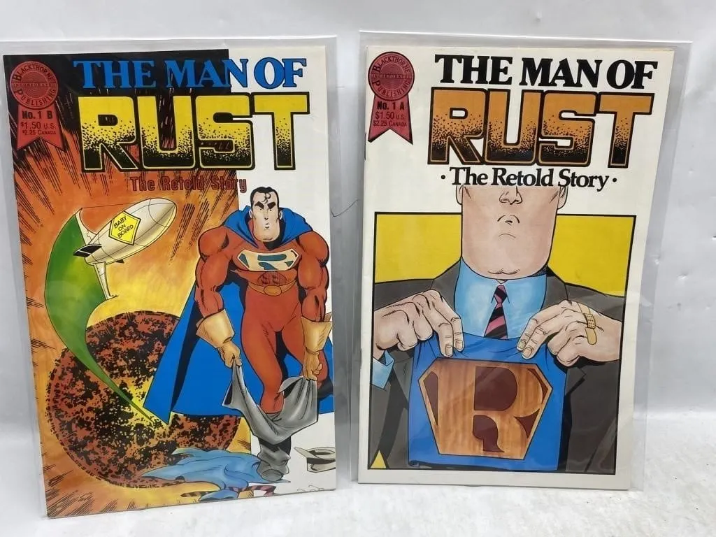 Man of Rust #1A & #1B Comic Books (2)