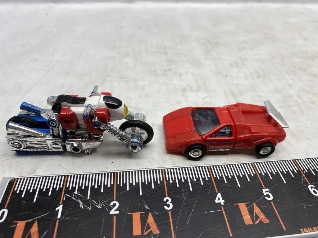 Motorcycle & Lamborghini Countach GoBots