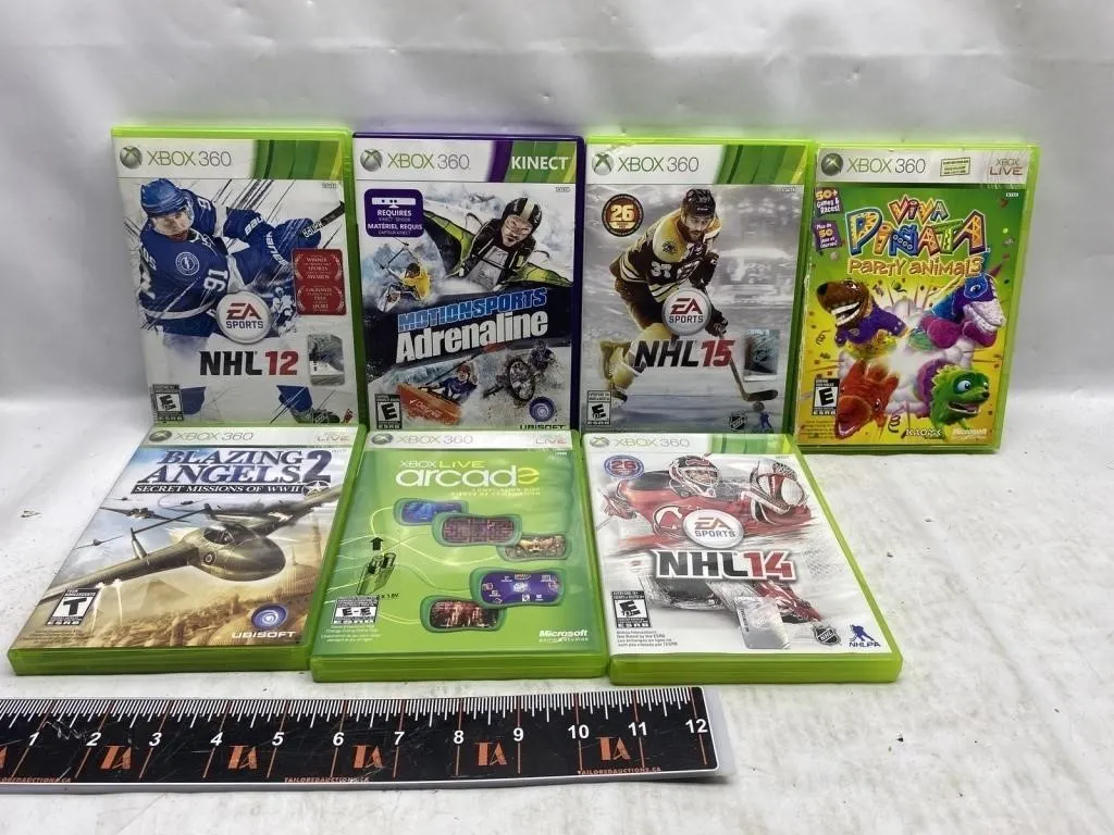 Xbox 360 Games & Drum Method Books Lot