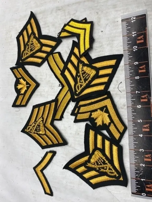 Lot of Military Rank Chevron Patches