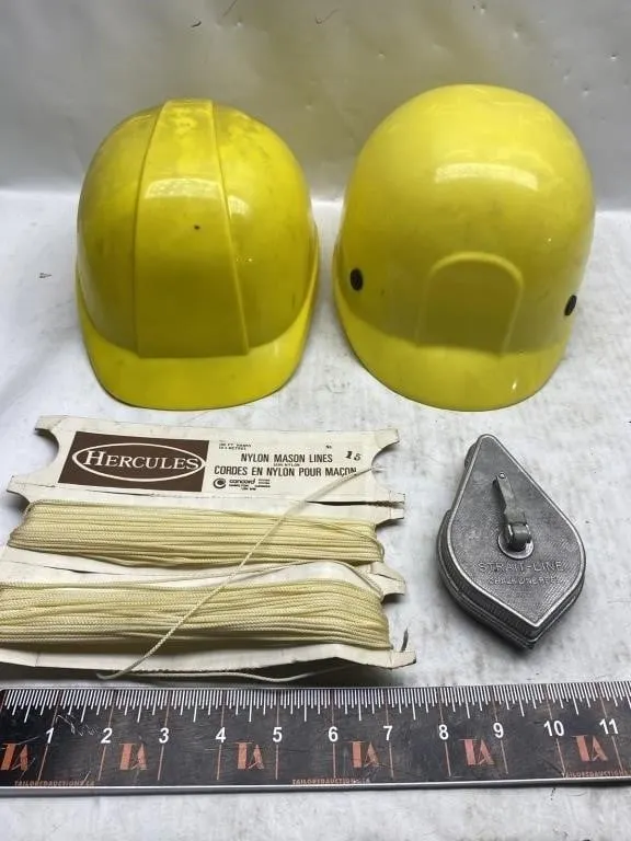 Hard Hats, Mason Line & Chalk Line Reel