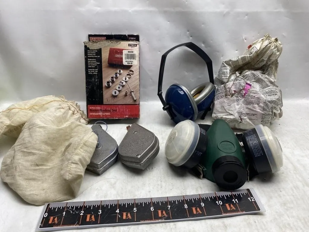 Safety Gear Lot: Respirators, Hard Hats & Tools