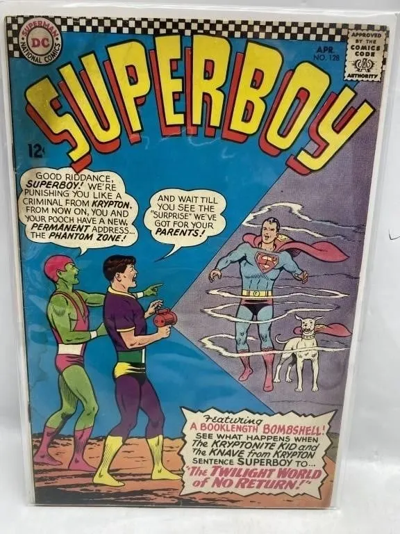 Superboy #128 DC Comic Book (Apr, 12¢)