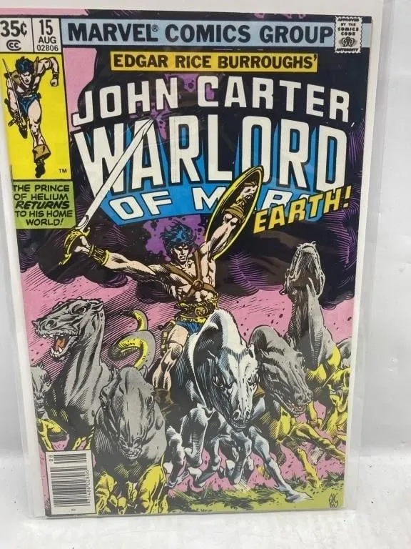 John Carter Warlord of Mars #15 Marvel Comic