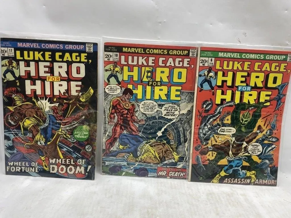 Luke Cage Hero for Hire #6, #10, #11 Comics