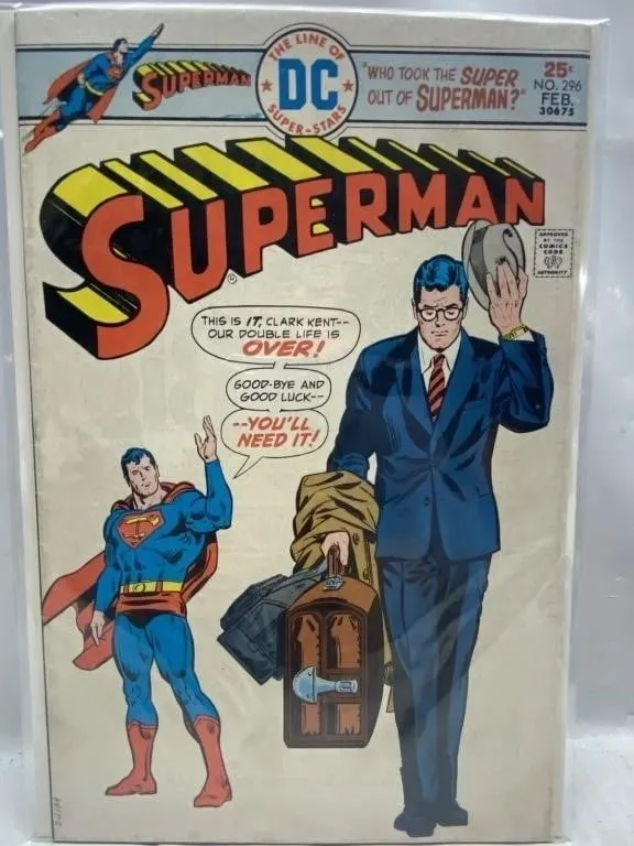Superman No. 296 Comic Book – DC Line of