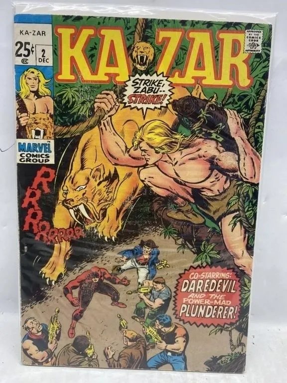 Ka-Zar #2 Marvel Comics Dec 1969 - Daredevil
